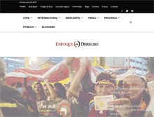 Tablet Screenshot of enfoquederecho.com